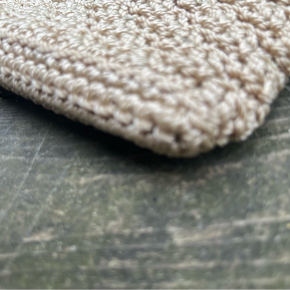 The Sak Cream Woven Vintage Purse w silver hardware - Picture 9 of 9